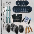 52 Kg Branded Weight lifting home gym complete set..!!